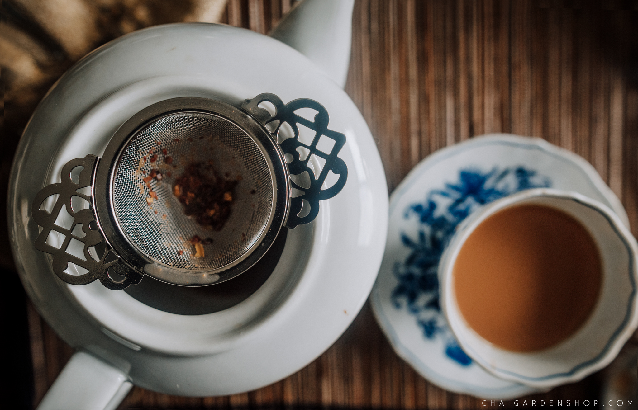how to strain your chai, elegant tea strainer